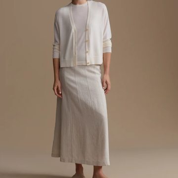 Suéter cardigan ligero de cuello en V